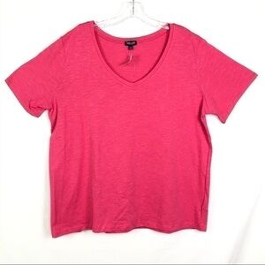 NWT Splendid Pink v-neck tee